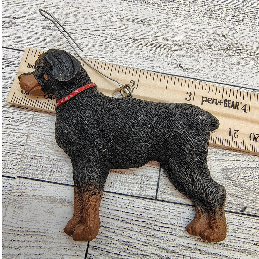 Rottweiler Dog Ornament • Pet Lover Christmas Tree Decoration •‎ 3.5